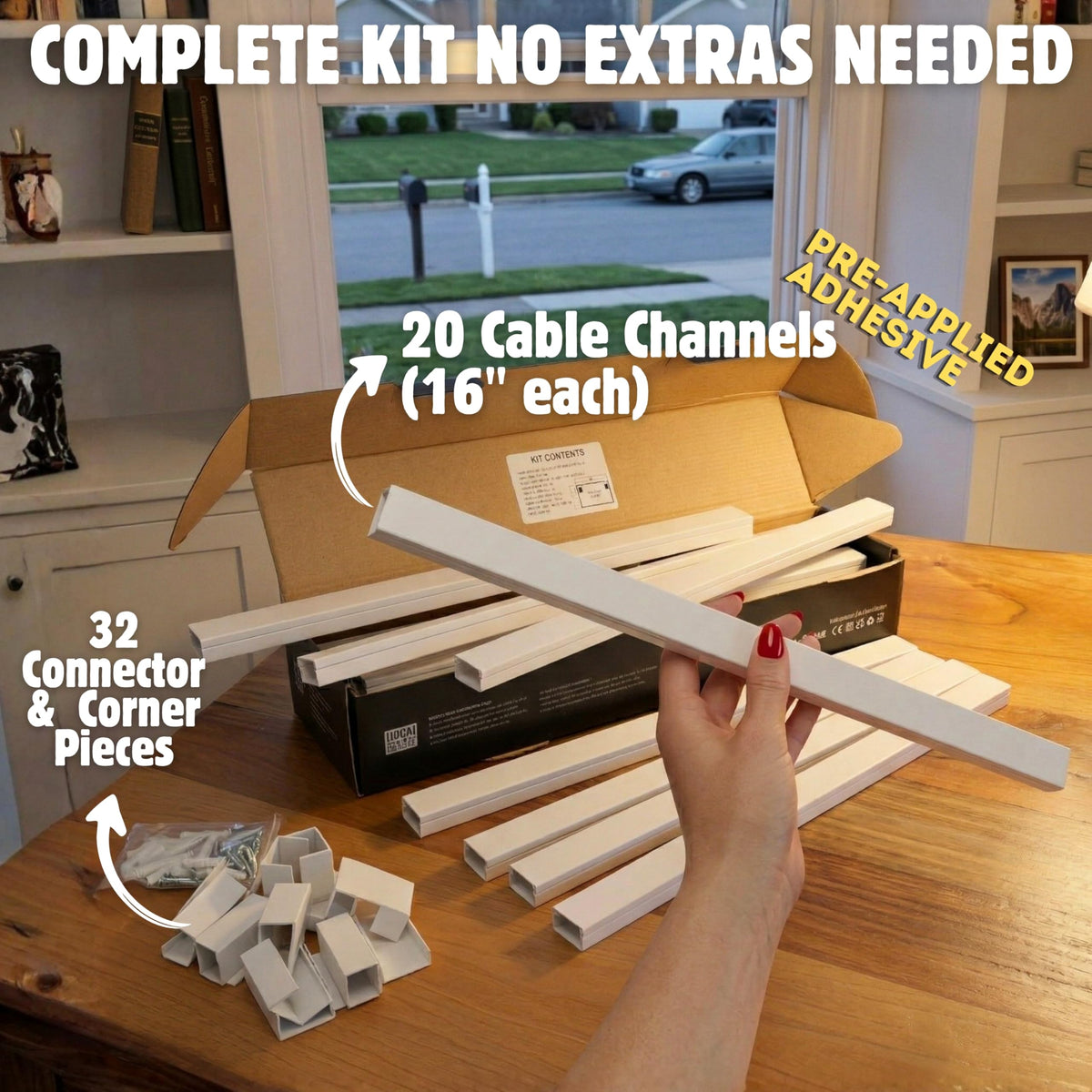 A+ ELECTRIC channel close-up showing smooth finish and easy routing for neat cables