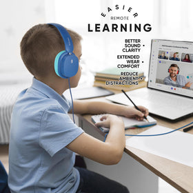 A+ Scholars sticker sheets applied to headphones enabling quick personalization