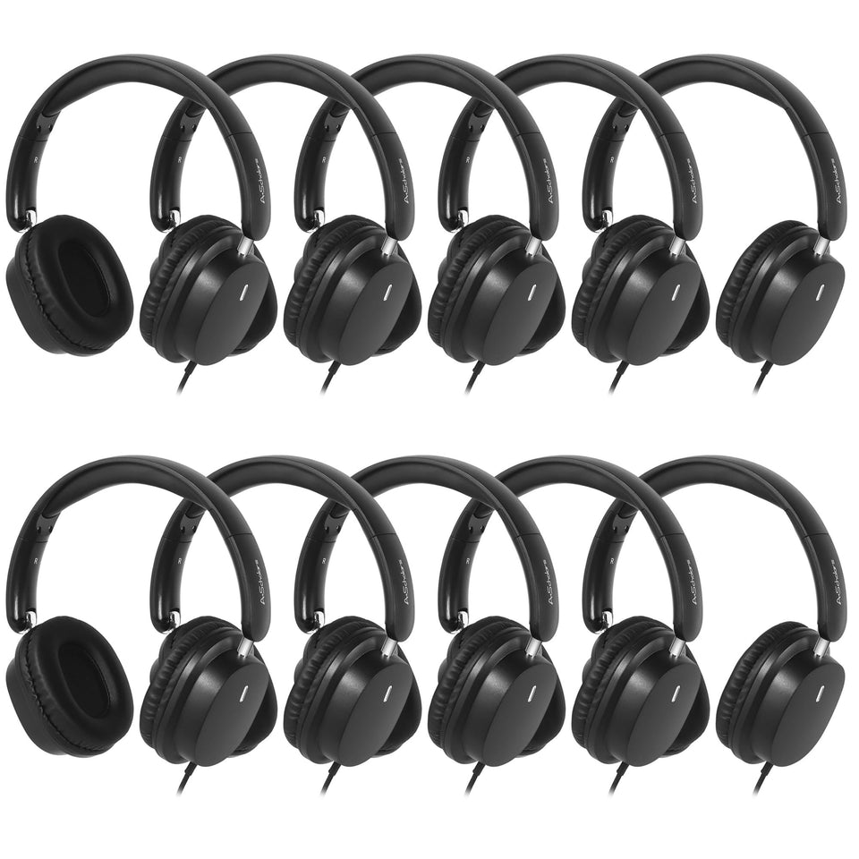 A+ Scholars Kids Headphones folded pack for easy storage and travel convenience.