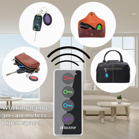 A-SZCXTOP receiver attached to keys improves everyday finding.