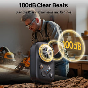 AA Audio Accessory wearable Bluetooth speaker clip-on built-in mic for hands-free calls