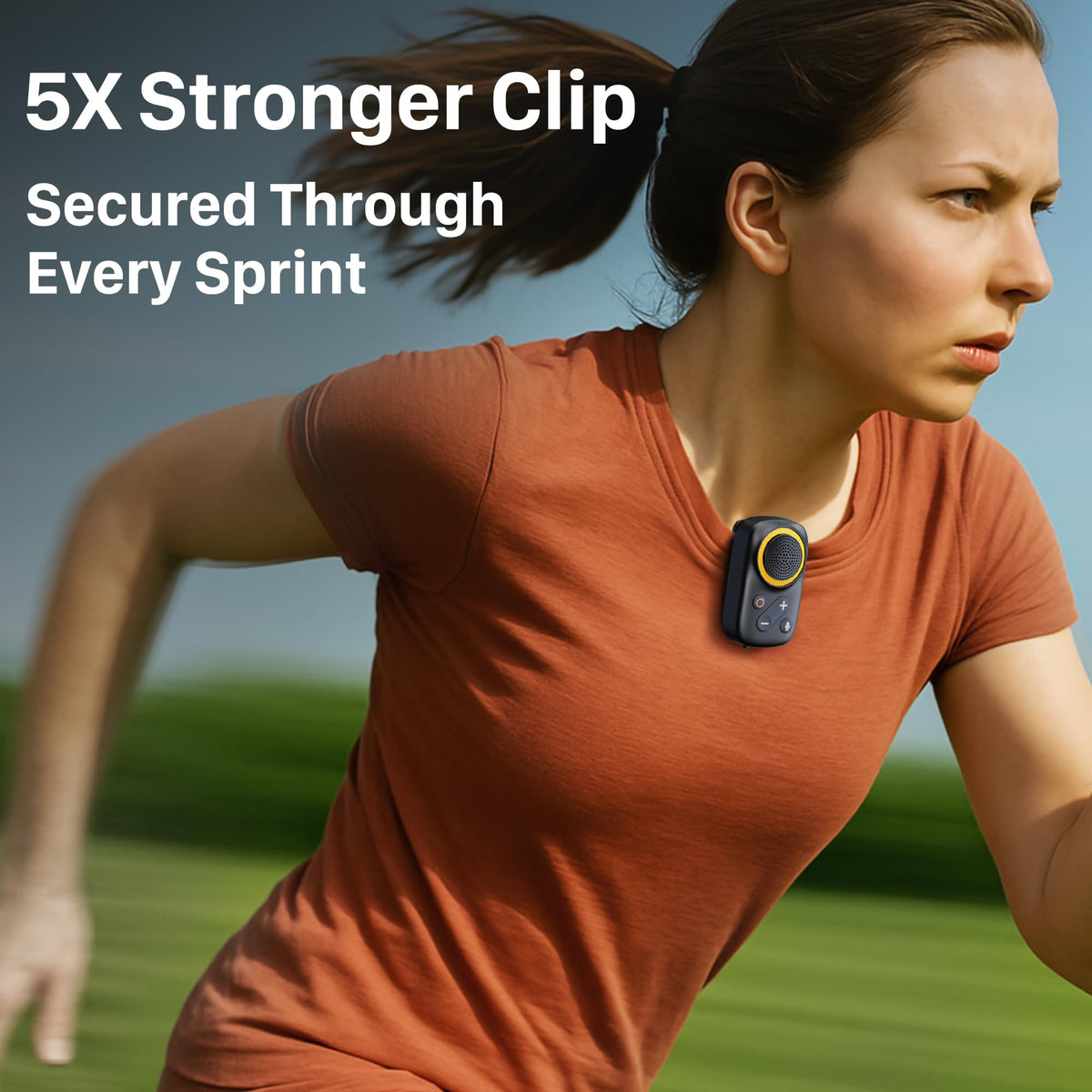 AA Audio Accessory wearable Bluetooth speaker clip-on compact and portable for travel