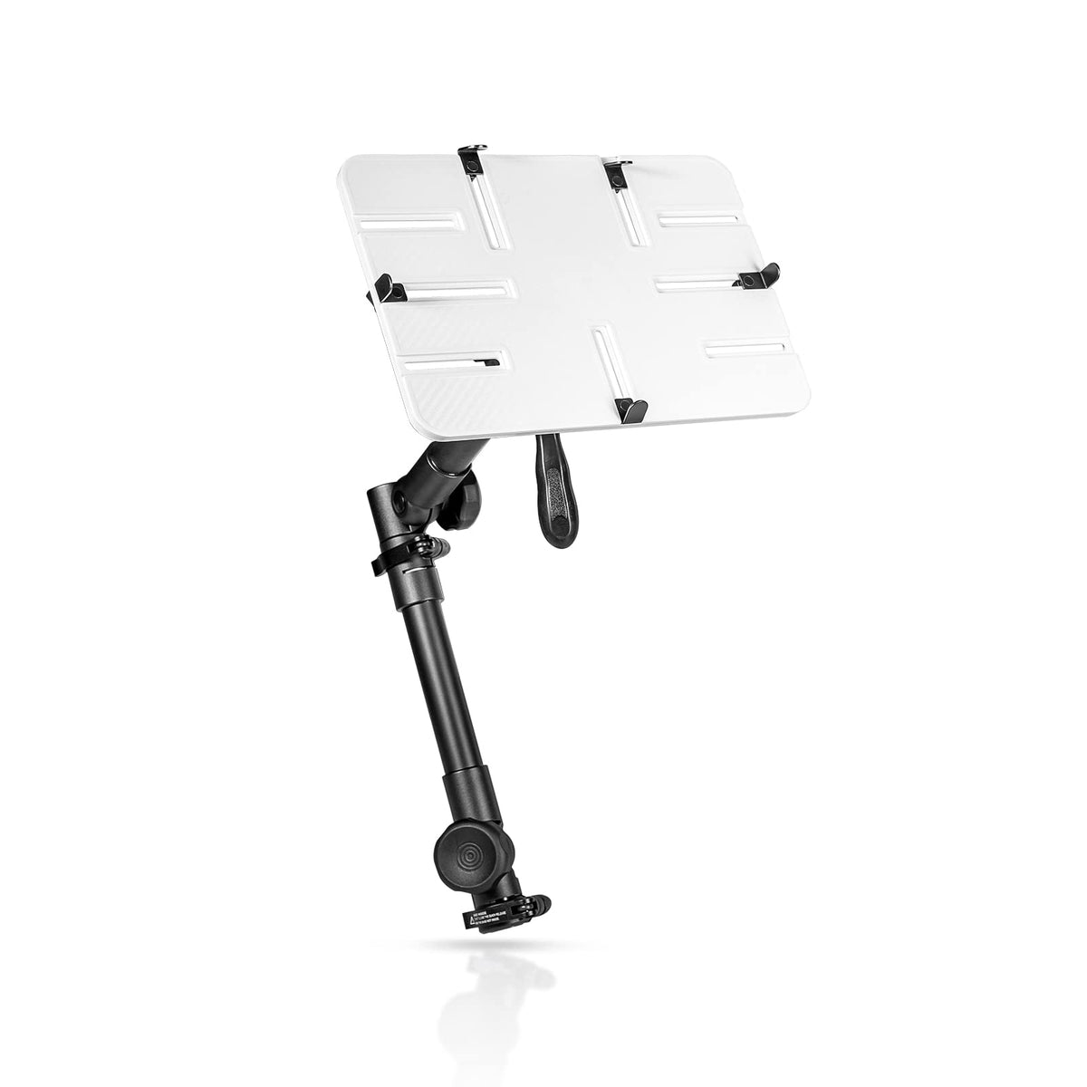 AA Products T-100AP base for no-drill mount keeps devices secure in vehicles.