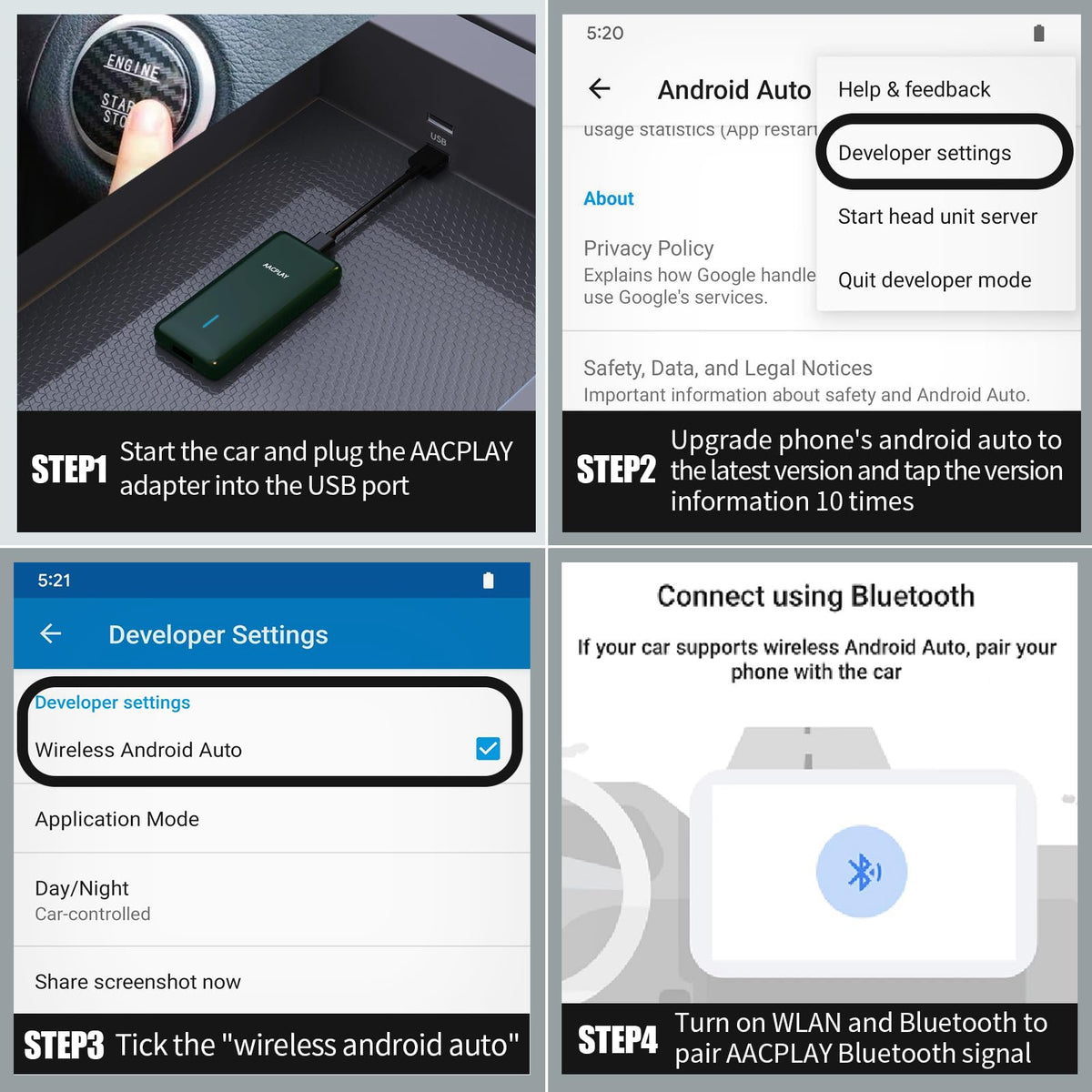 AACPLAY low-latency connection minimizes delays during navigation and media