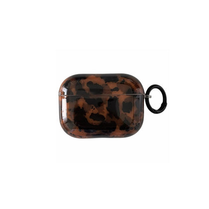 aaknhen leopard cheetah print case for AirPods 4th Gen, stylish protection on the go