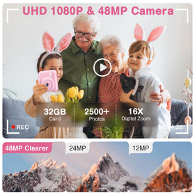 Aasonida camera held in hand for scale, demonstrates portable child-size design