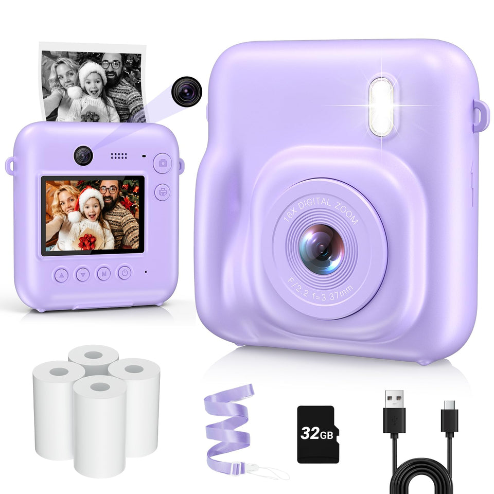Aasonida front view showing camera and buttons, easy-to-use for kids