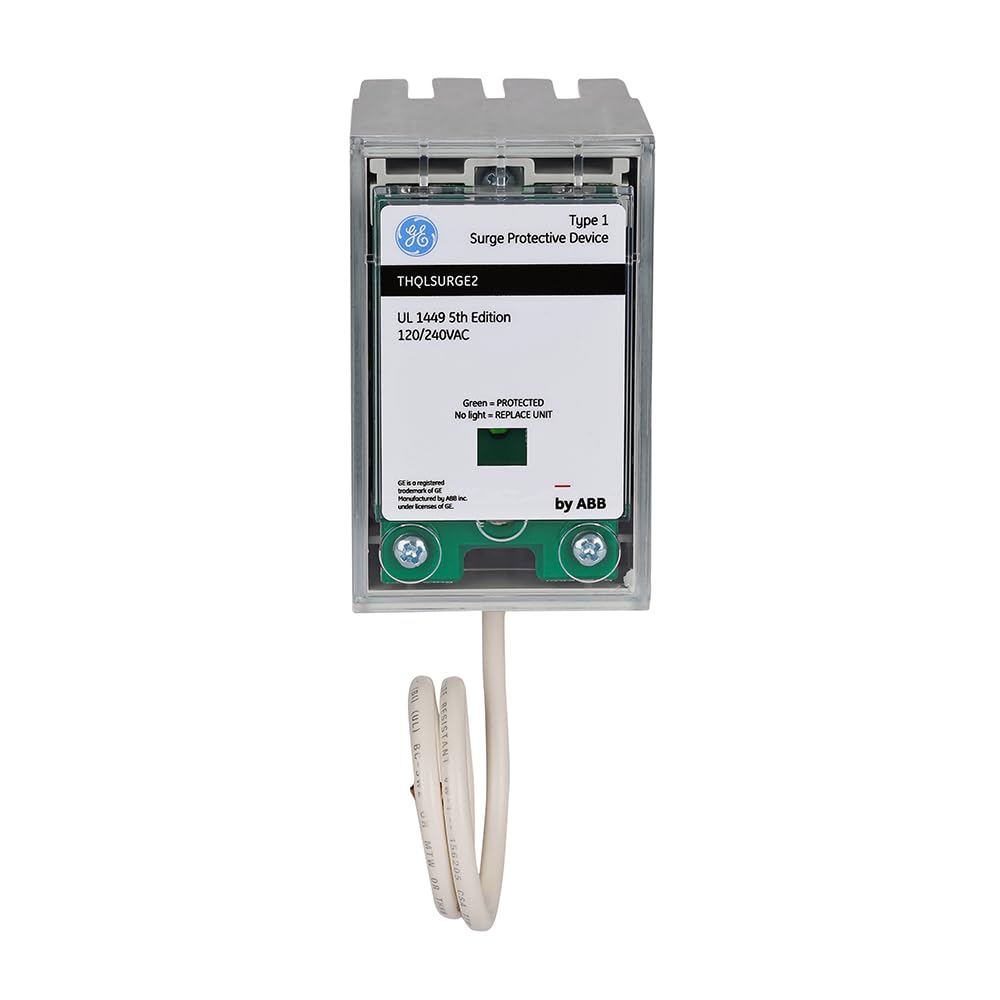 ABB THQLSURGE2 LED indicators showing operation status for NEC-compliant protection.