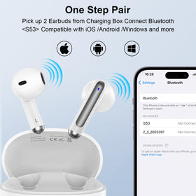 ABCPOW earbuds touch controls for hands-free music and calls