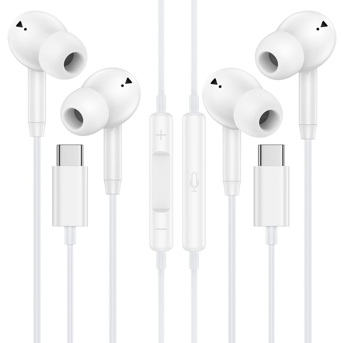 ABCPOW front packaging showing two-pack and USB-C compatibility for easy selection
