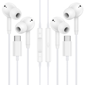 ABCPOW front packaging showing two-pack and USB-C compatibility for easy selection