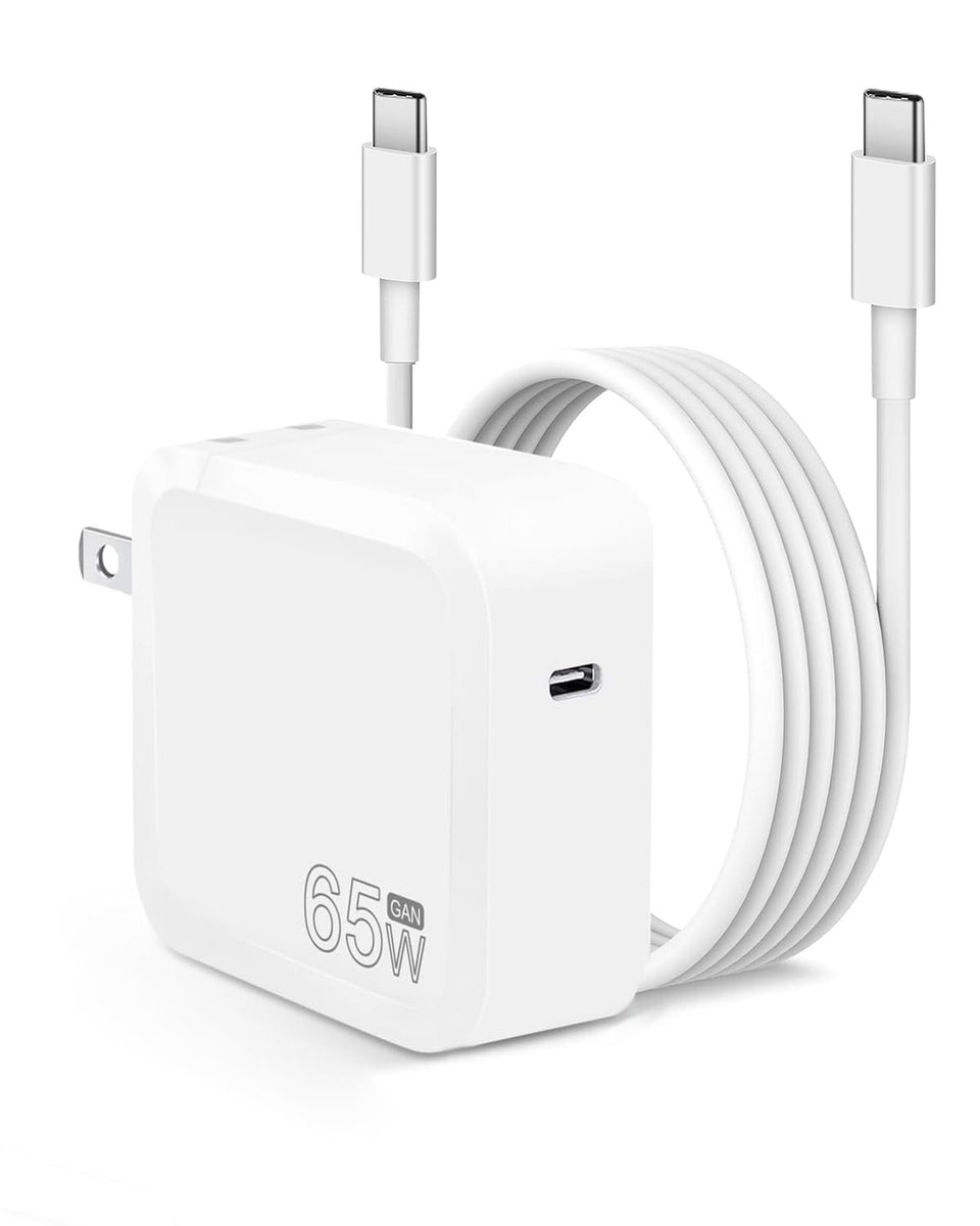 Abcurd 65W USB-C charger for Samsung Book Pro, fast charging on the go.