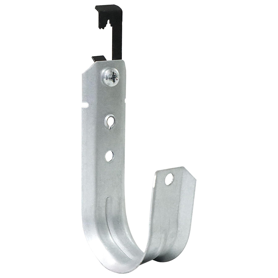 Abeicy 2-inch J-hooks front view showing 20-pack and bat-wing clips for easy installation