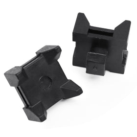 Abeicy side view of mount fixed to 40 series extrusion showing secure cable routing