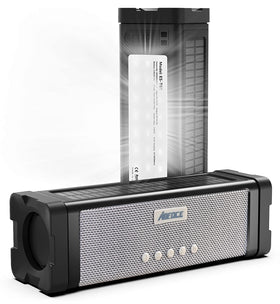 ABFOCE solar speaker with efficient solar panel for on-the-go charging