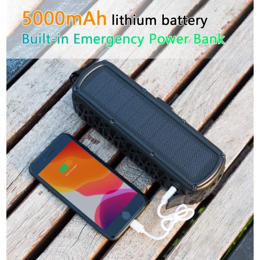 ABFOCE speaker with LED flashlight for low light moments