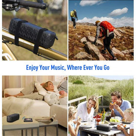ABFOCE rugged speaker withstands splashes for poolside and camping