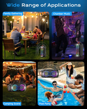 ABigDay DF-720 at an outdoor party setting, durable sound for gatherings