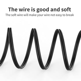 Flexible PVC jacket on Abireiv braided cable reduces wear and tangling.