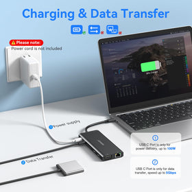 ABIWAZY gigabit ethernet port closeup delivering stable wired network speeds