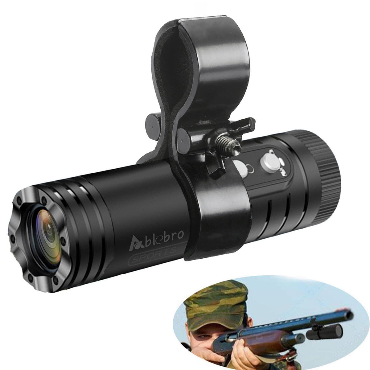 ABLEBRO X68 Solo action camera front view for rugged outdoor filming