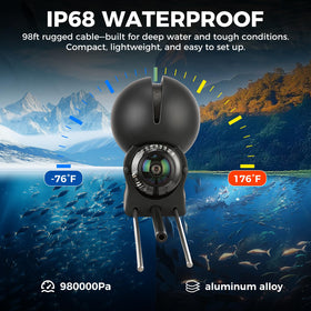 Abliseoum mounted on rod demonstrating hands-free viewing convenience