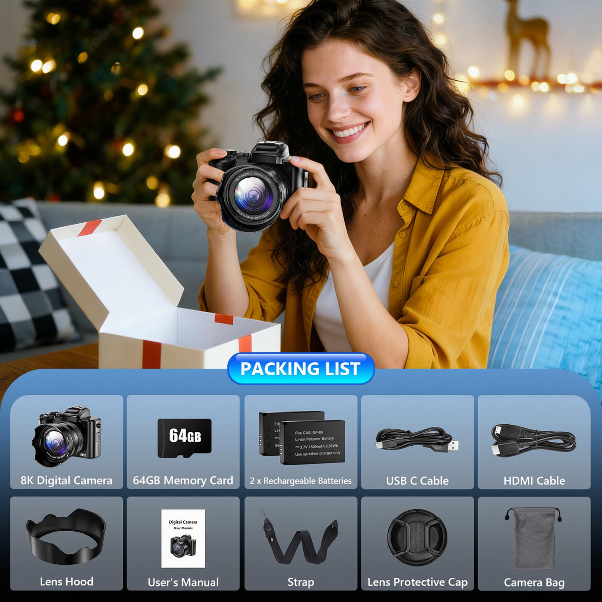 Aboobu 8K camera lens hood and bag included