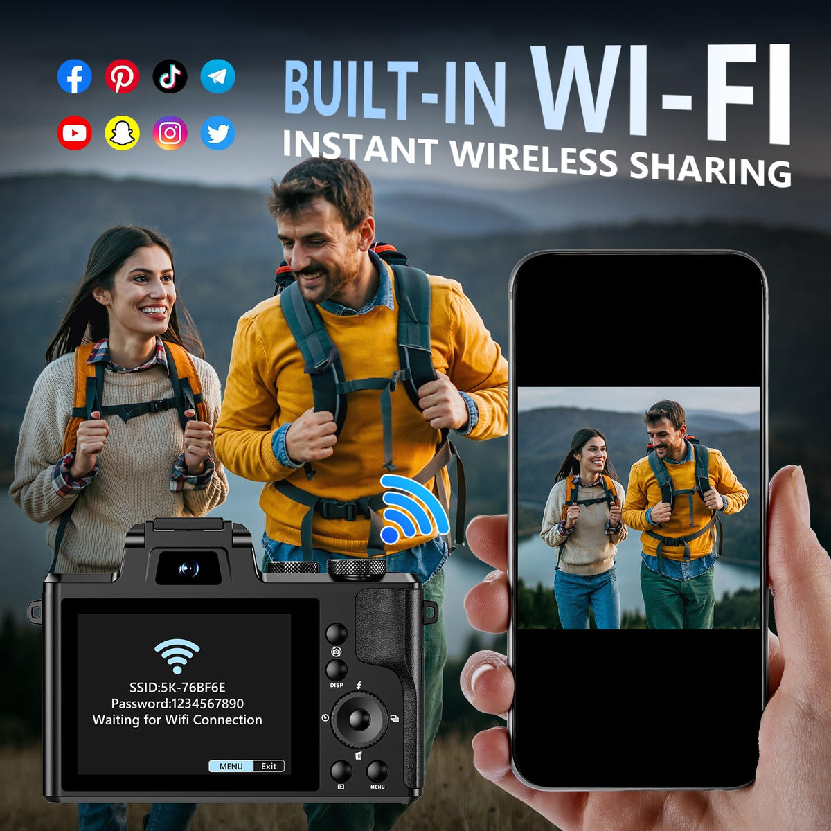 Aboobu 8K camera 3.2-inch touchscreen enables intuitive control