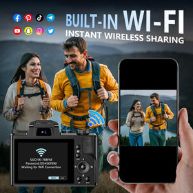 Aboobu 8K camera 3.2-inch touchscreen enables intuitive control