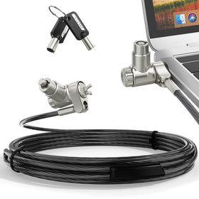 AboveTEK 3-in-1 lock with rotating head for quick laptop security.