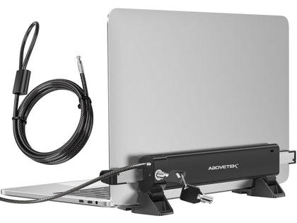 AboveTEK front view of locking station showing secure mount and portability