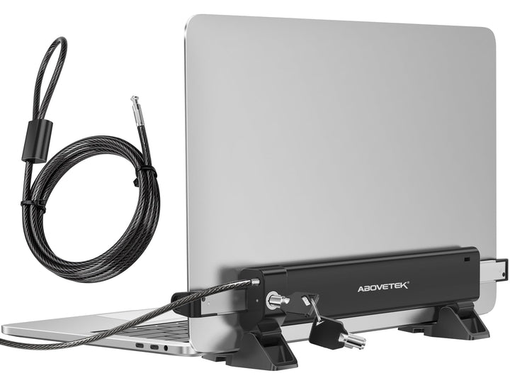 AboveTEK front view of locking station showing secure mount and portability