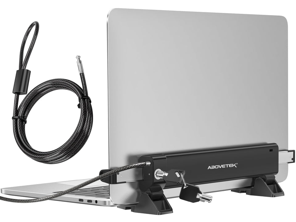 AboveTEK front view of locking station showing secure mount and portability
