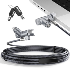 AboveTEK bottom vent slot secures MacBook Pro without blocking ports.