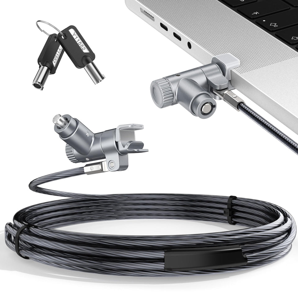 AboveTEK bottom vent slot secures MacBook Pro without blocking ports.