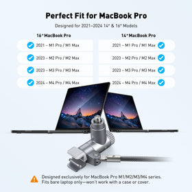 AboveTEK rotatable head enables easy securing in tight desk spaces.