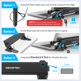 AboveTEK pivot hinge illustrating 45°–125° viewing flexibility benefit