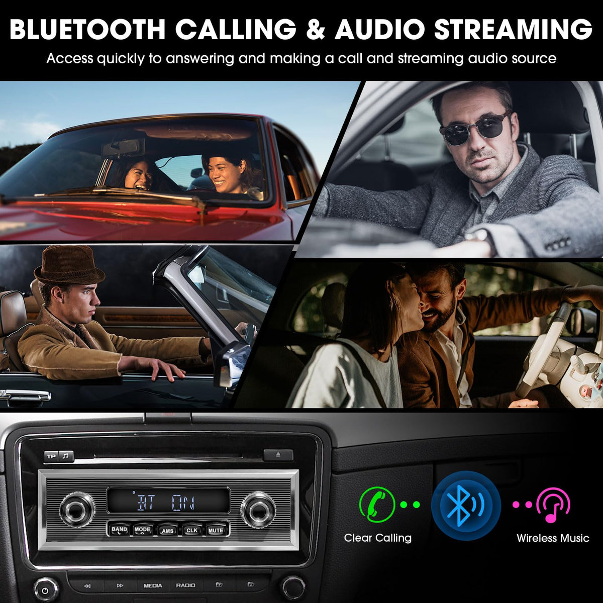 ABSOSO Bluetooth pairing interface enabling quick hands-free connection.