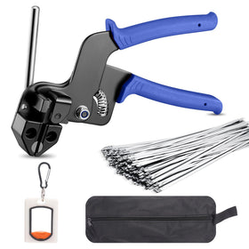 ABSupus front of kit showing gun, ties and bag for organized jobsite efficiency