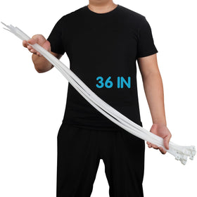 ABSupus front packaging showing 60 long zip ties and product benefits