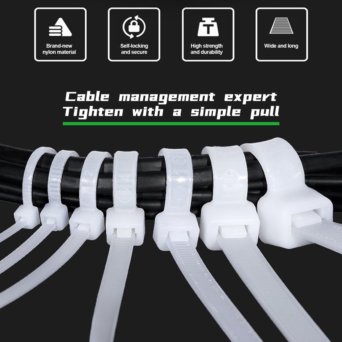 ABSupus heavy-duty cable tie ideal for fences and awnings