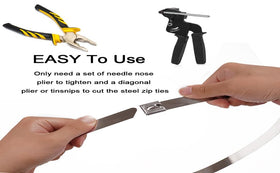 ABSupus 30-pack metal ties offer durable, repeated use
