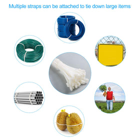 ABSupus UV-resistant cable tie used for fence repair and exterior applications.