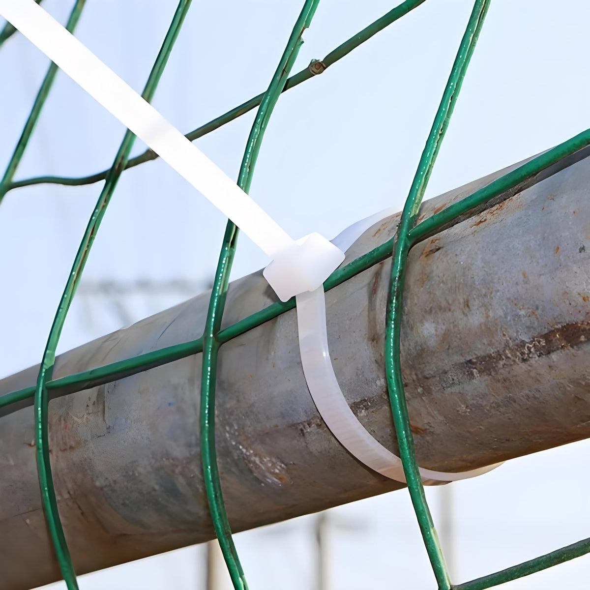 ABSupus repairing outdoor fence showing UV-resistant weather durability