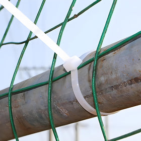 ABSupus repairing outdoor fence showing UV-resistant weather durability