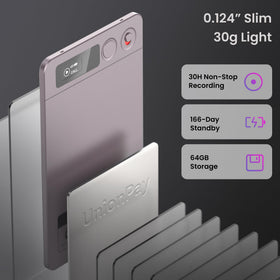 ABVPO NOTE size shown in hand illustrating portable long-battery benefit