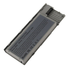 AC Doctor laptop battery for Dell Latitude D620 front view showing compact replacement power