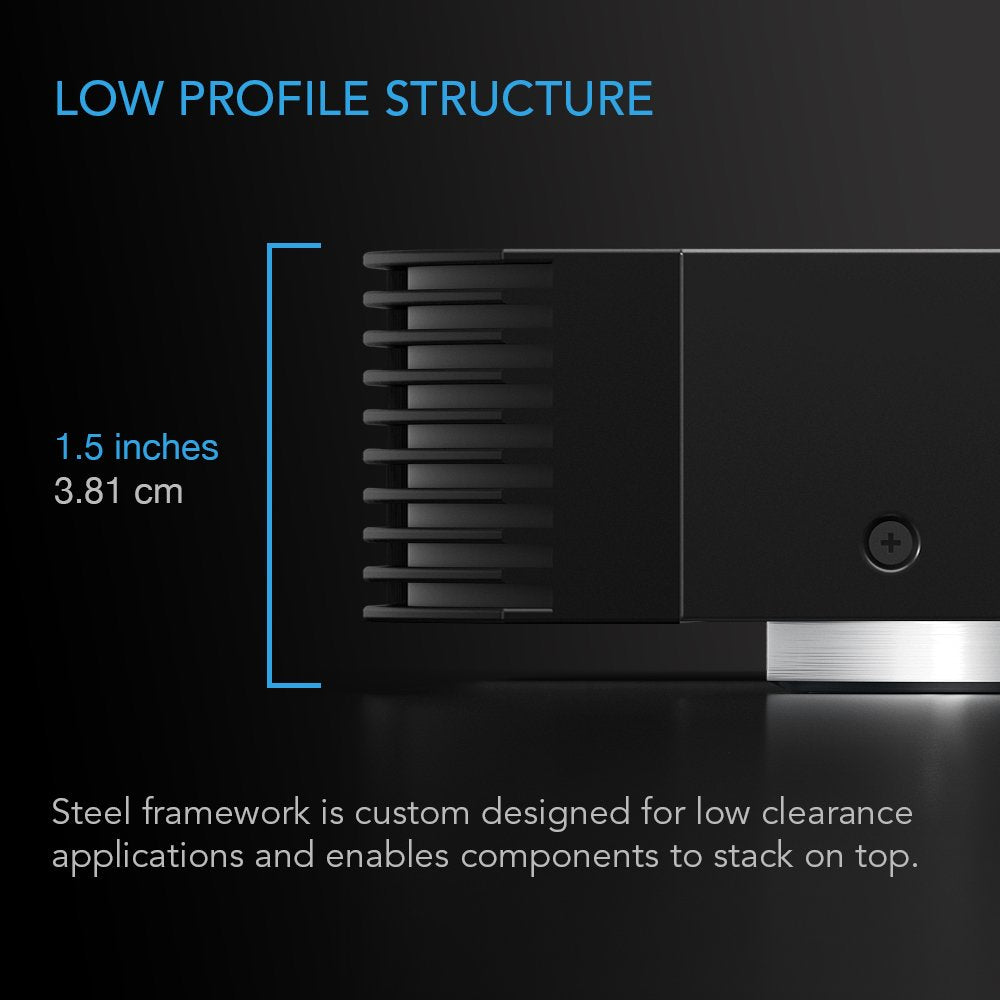 Horizontal mounting option saves vertical space in tight racks with AIRCOM S8.