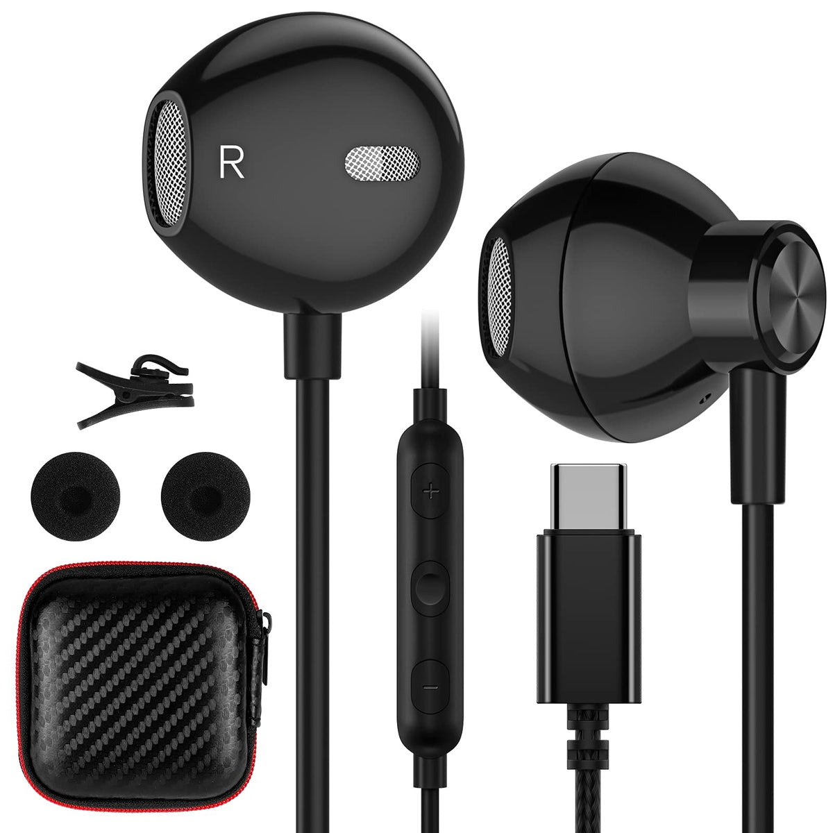 ACAGET USB‑C connector plugged into smartphone to show plug‑and‑play compatibility