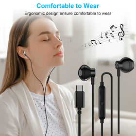 ACAGET semi‑in‑ear angle fit worn in ear for comfortable long‑term listening